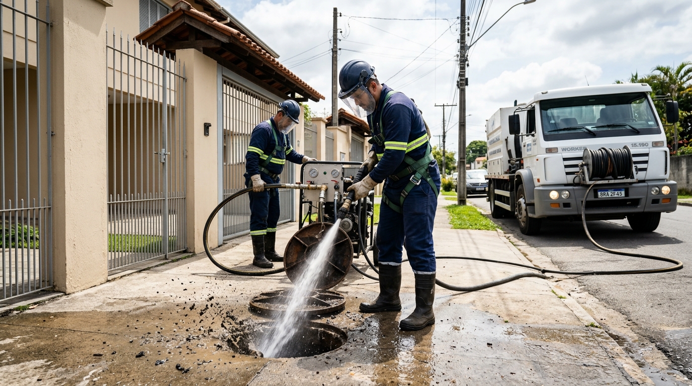 Limpeza de Tubulação com Hidrojato em Campos dos Goytacazes‑RJ